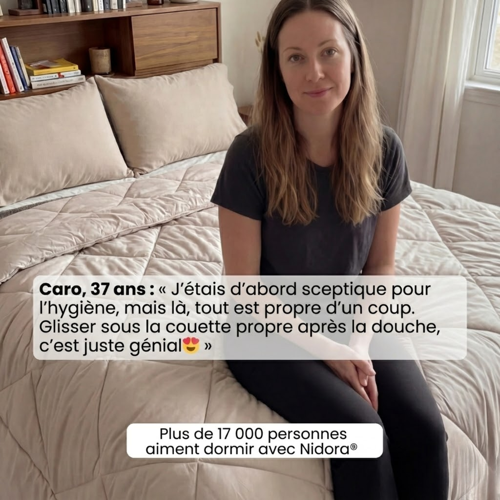 Couette Nidora® – La couette 2 en 1 à séchage rapide qui remplace l'utilisation des draps.