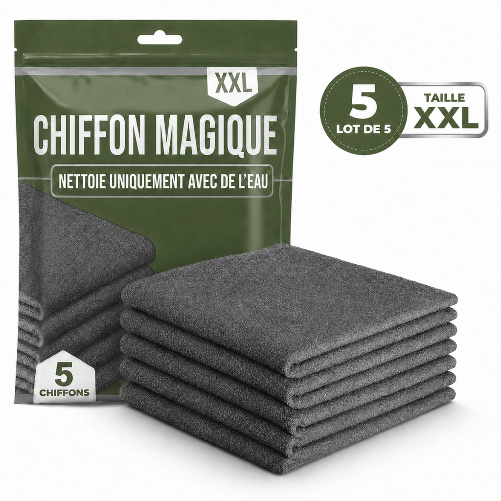 Chiffon magique en microfibre (lot de 5)