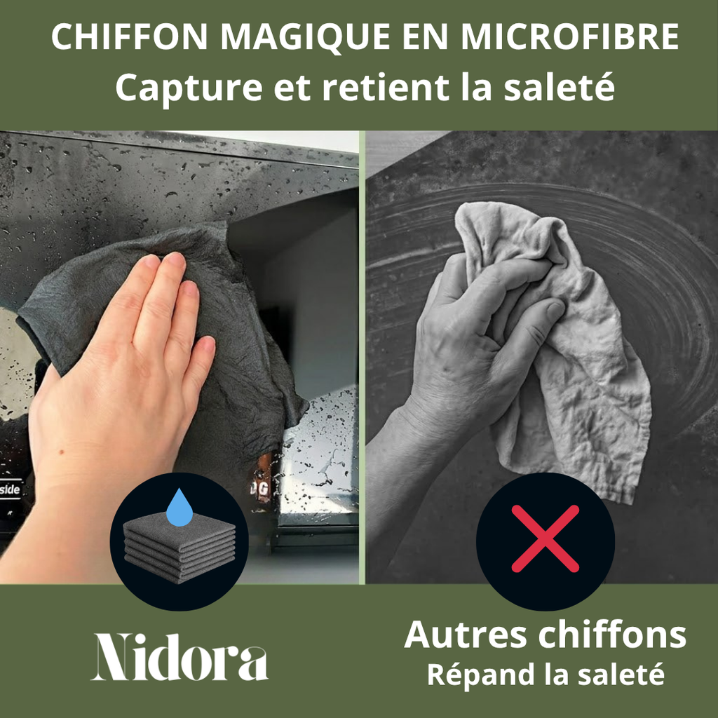 Chiffon magique en microfibre (lot de 5)