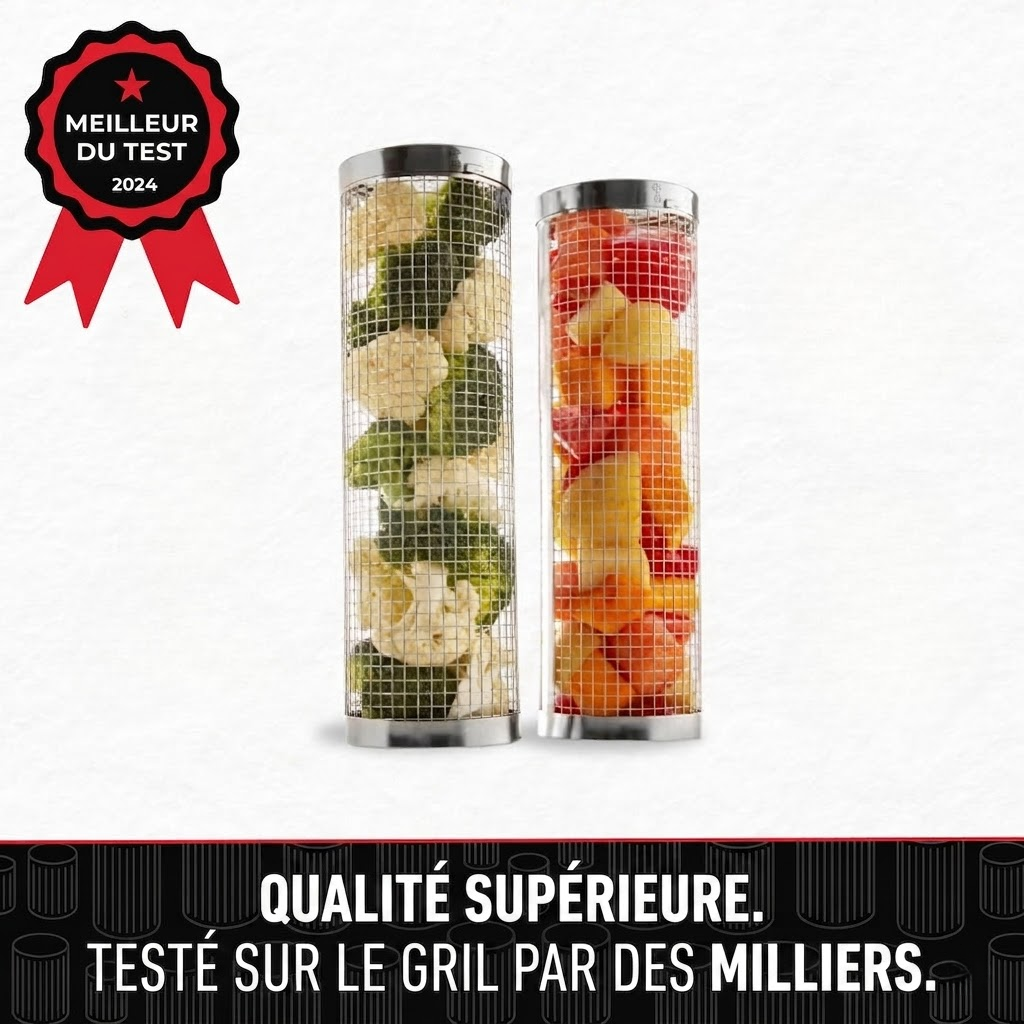 Le panier barbecue – Qualité supérieure, toujours parfaitement grillé