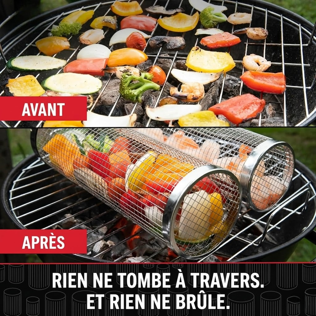 Le panier barbecue – Qualité supérieure, toujours parfaitement grillé