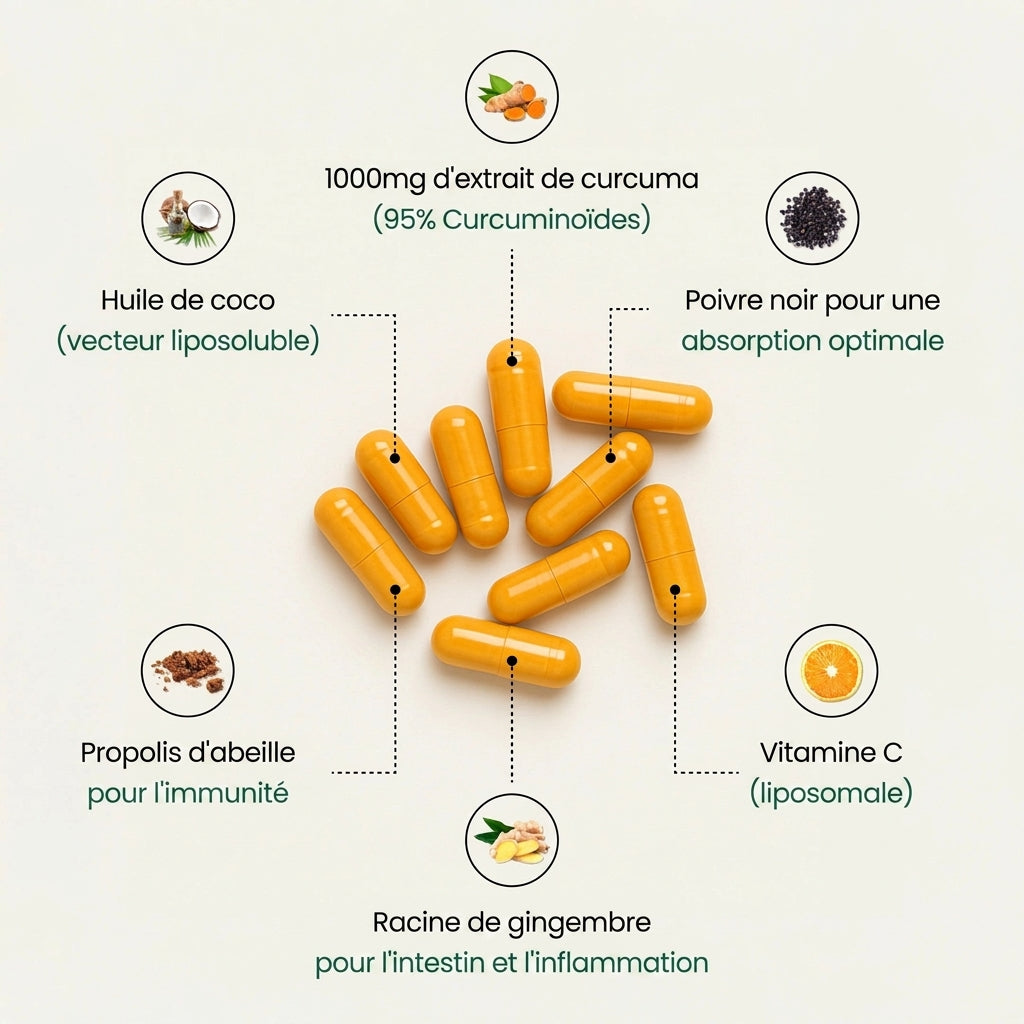 Gélules de curcuma (1 000 mg)