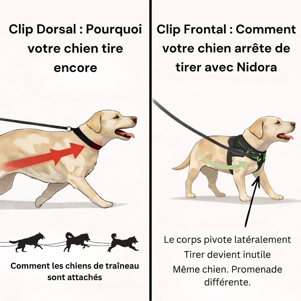 Harnais anti-traction pour chien