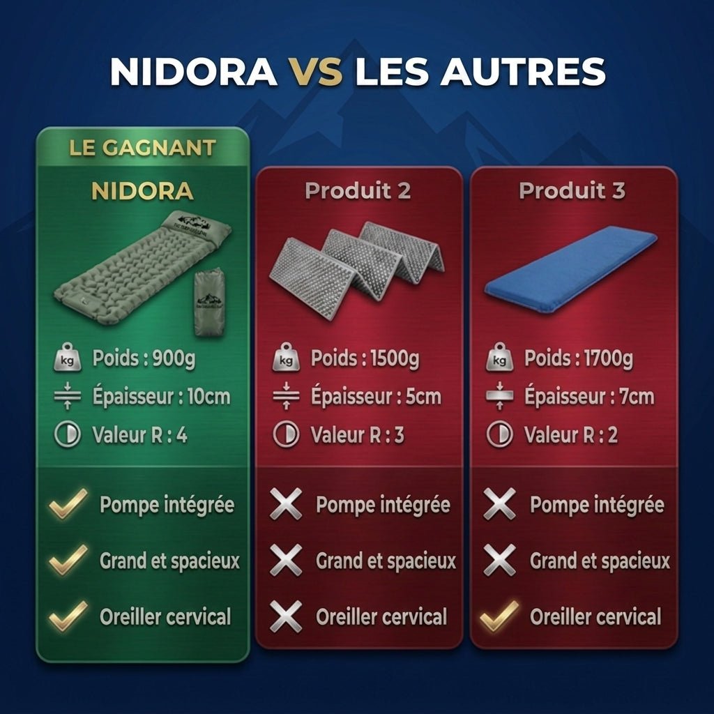 Matelas gonflable ultra-léger et compact PRO