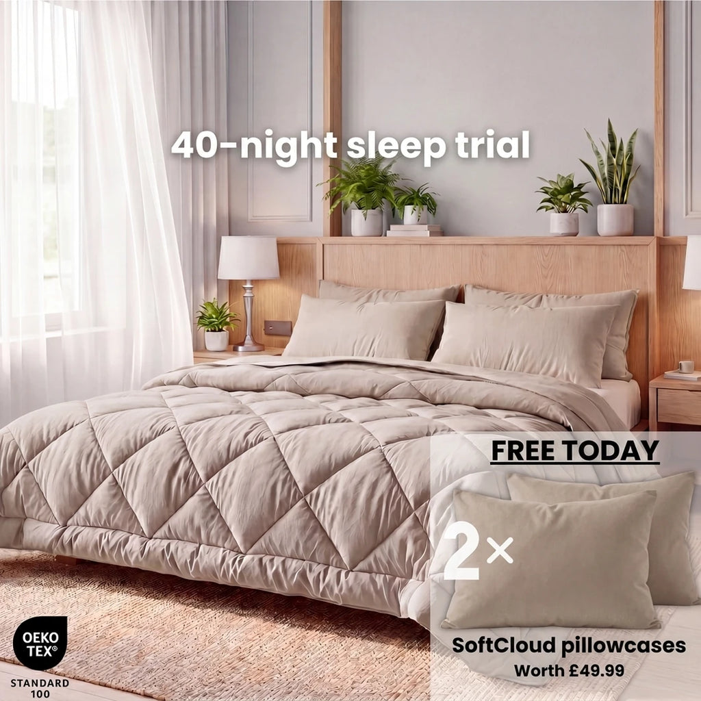 Nidora duvet offer — free SoftCloud pillowcases